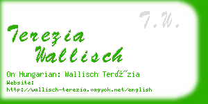 terezia wallisch business card